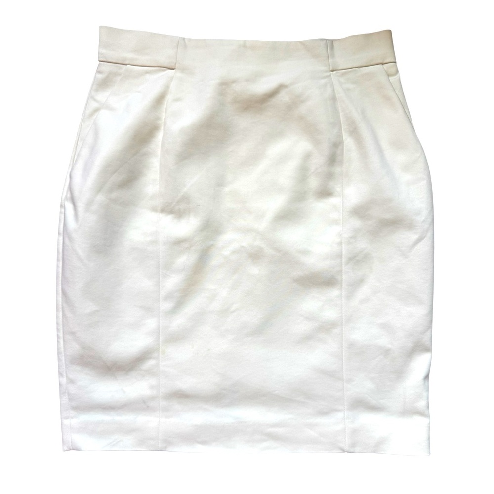 H&M White Mini Skirt, Size 10